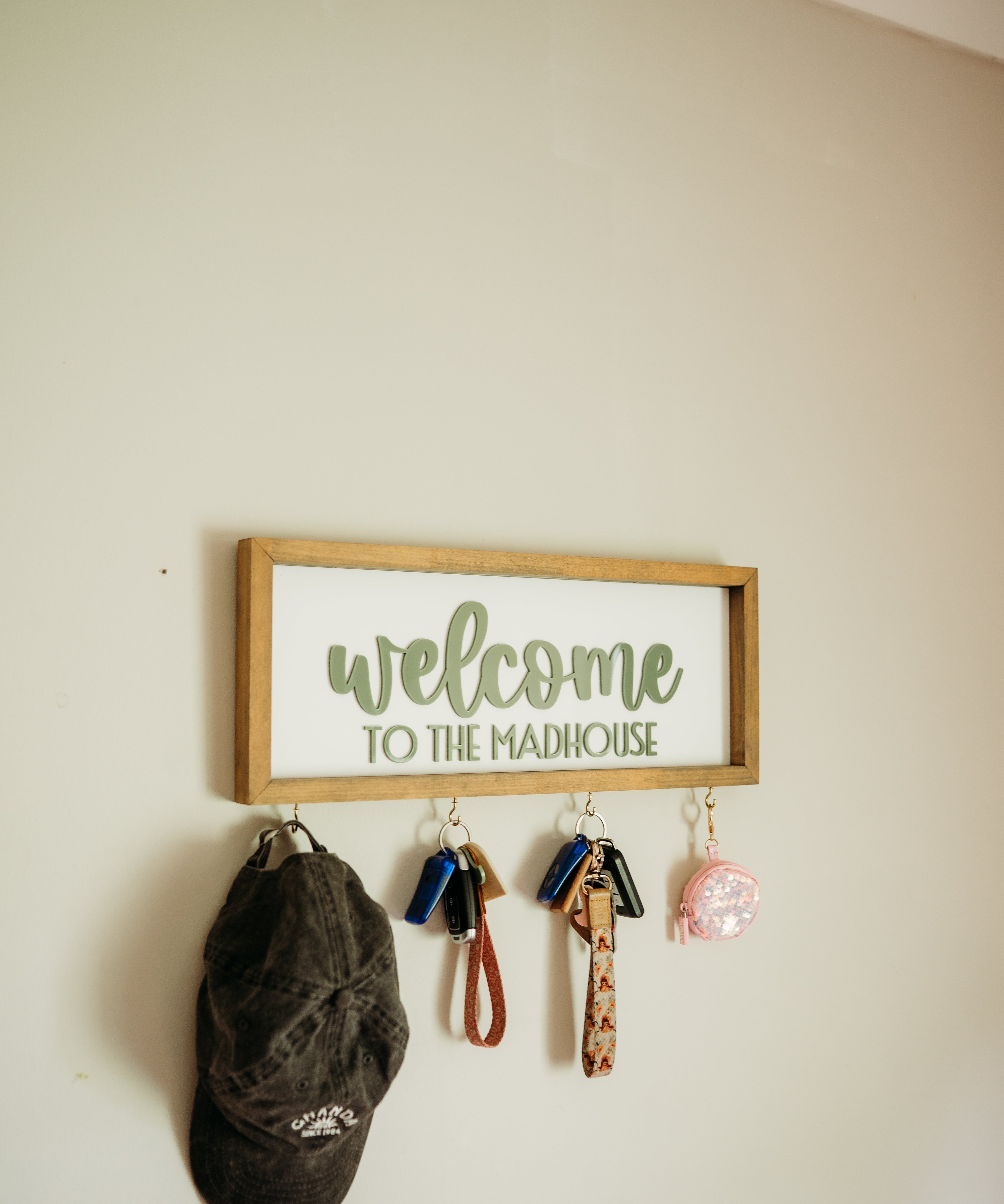 Hanging Hat/Key/Bag Keepsake Frame