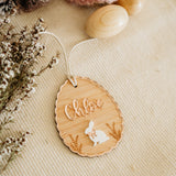 Easter Tag -  Flower Scallop