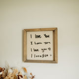 Love Notes to Mum Keepsake Frame