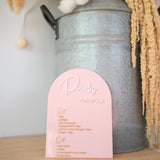 Menu and Stand