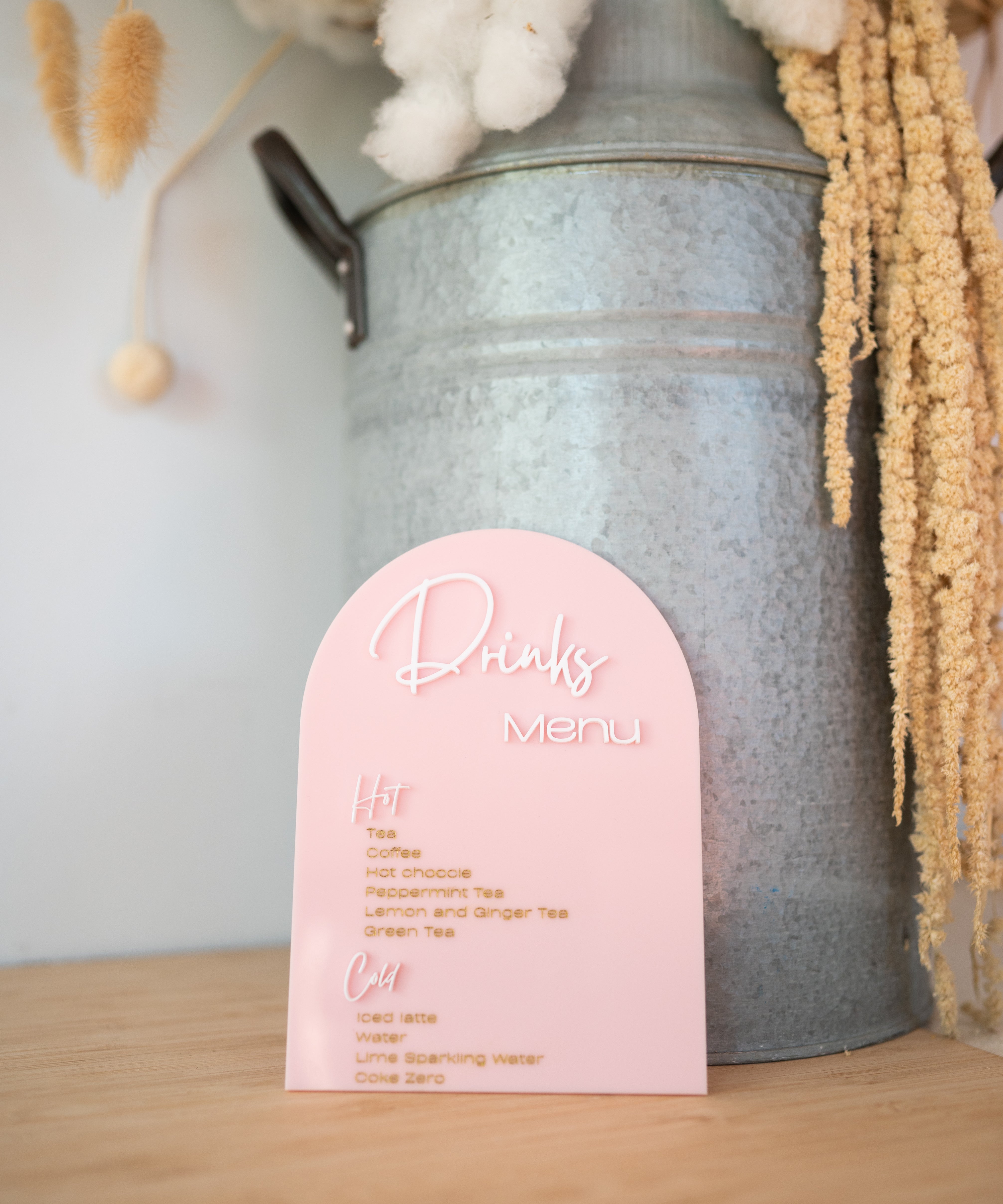Menu and Stand