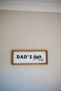 Bar Keepsake Frame