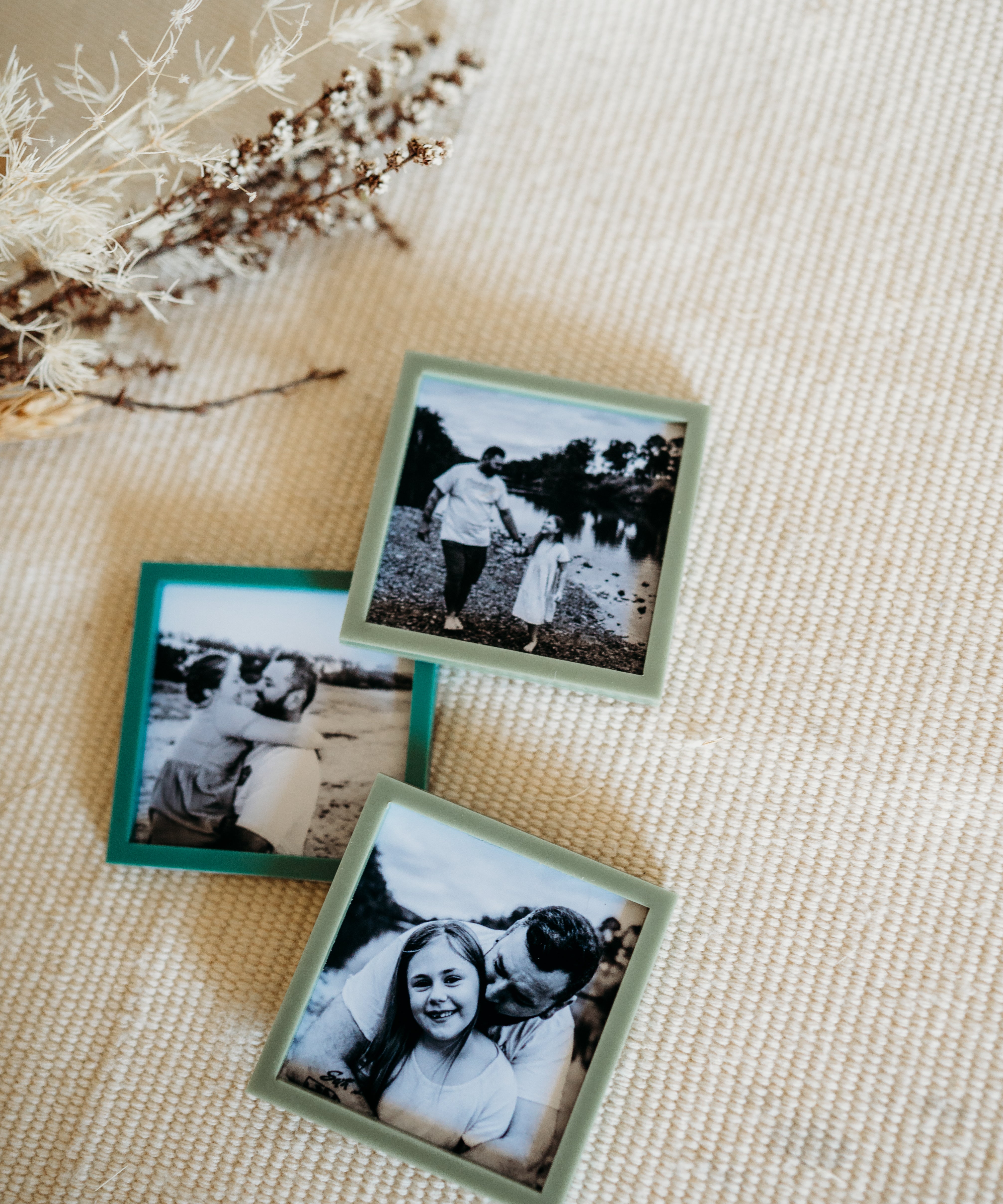 Magnets - Square Acrylic Frame -Set of 6