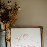 Line Art Keepsake Frame