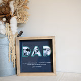 Photo Name Keepsake Frame
