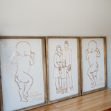 Baby 1:1 Plaque - Framed