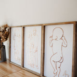 Baby 1:1 Plaque - Framed