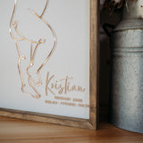 Baby 1:1 Plaque - Framed
