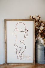 Load image into Gallery viewer, Baby 1:1 Plaque - Framed
