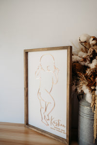 Baby 1:1 Plaque - Framed