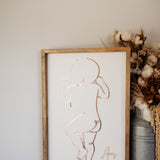 Baby 1:1 Plaque - Framed