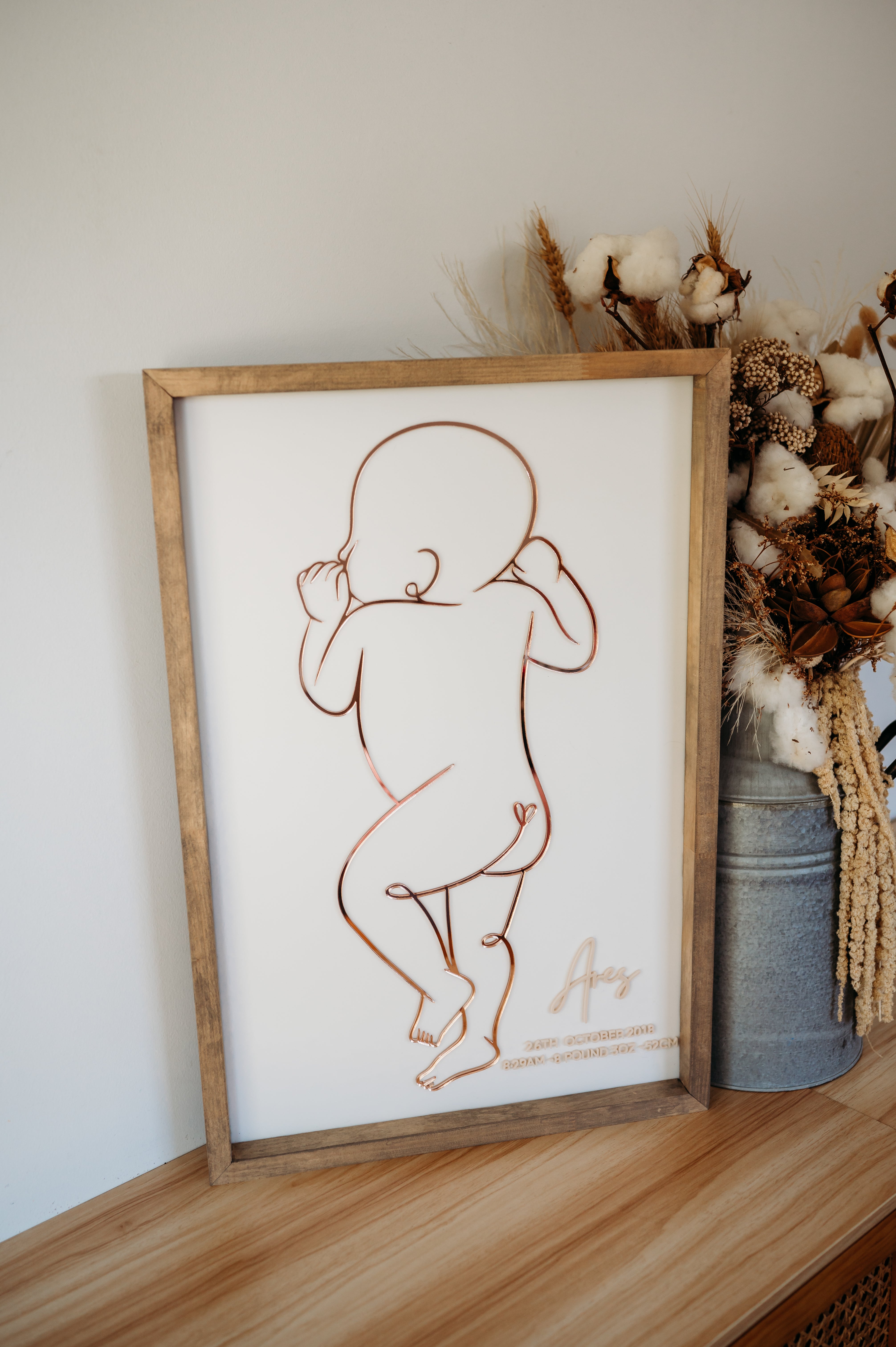 Baby 1:1 Plaque - Framed