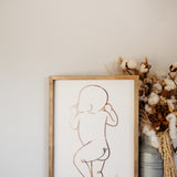 Baby 1:1 Plaque - Framed