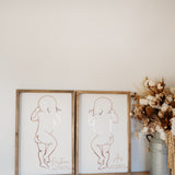 Baby 1:1 Plaque - Framed