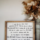 Handwriting Keepsake Frame