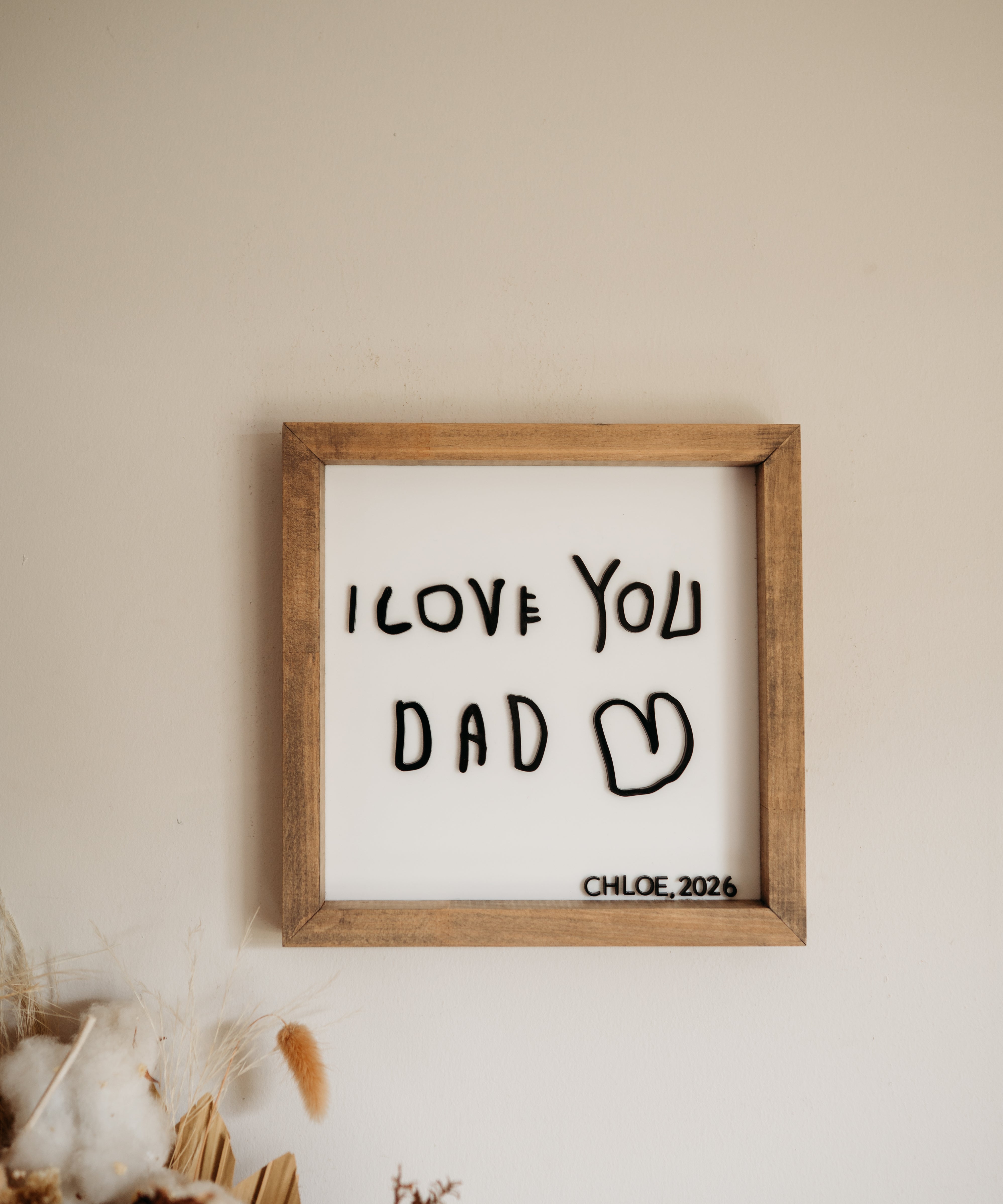 Handwriting Keepsake Frame