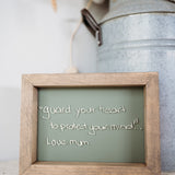 Handwriting Keepsake Frame