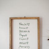 Name's - Keepsake Frame