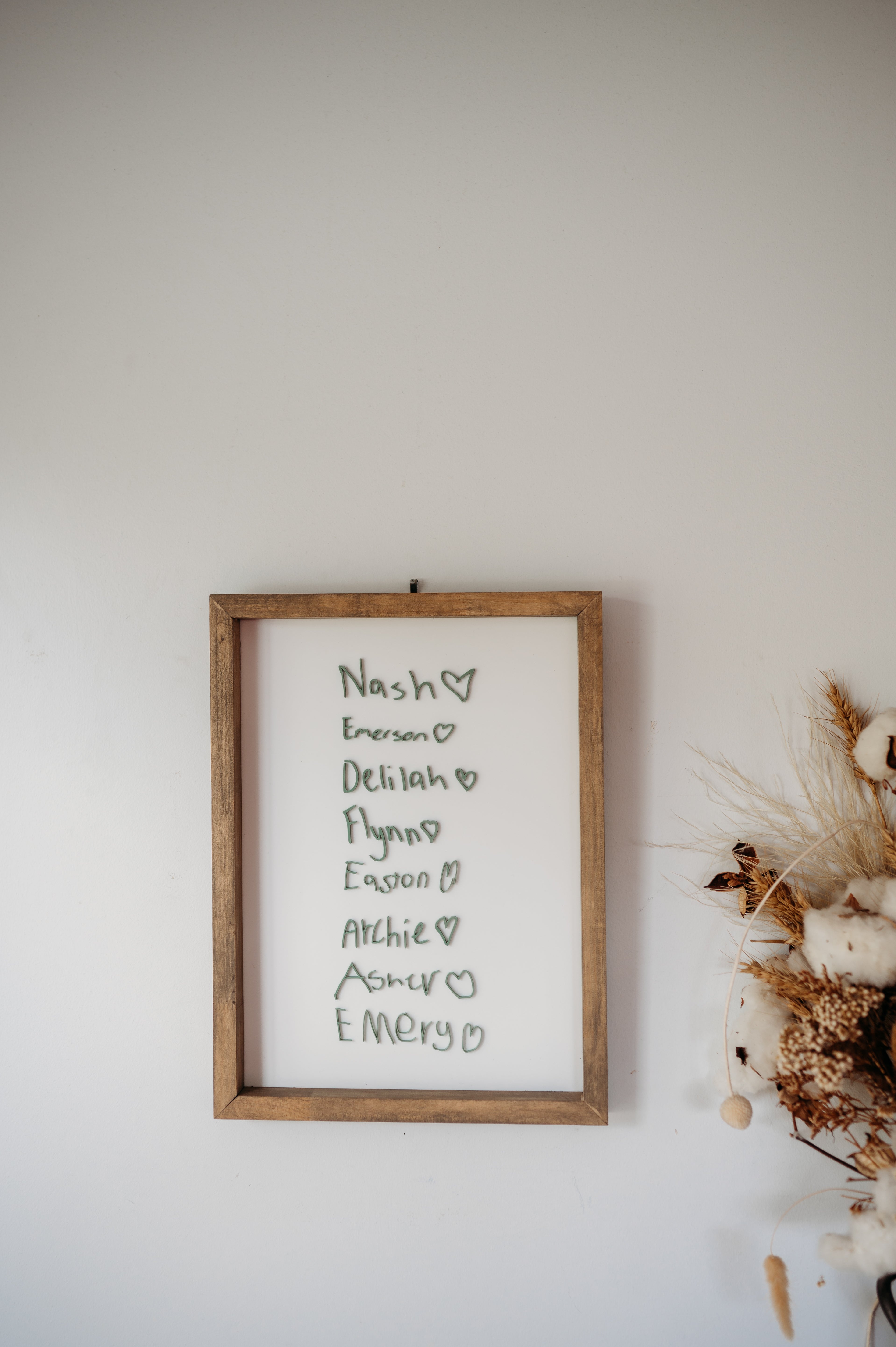 Handwriting Keepsake Frame