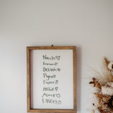 Handwriting Keepsake Frame