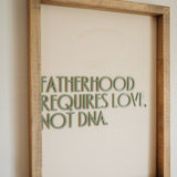 Fatherhood Requires Love, Not DNA Keepsake Frame