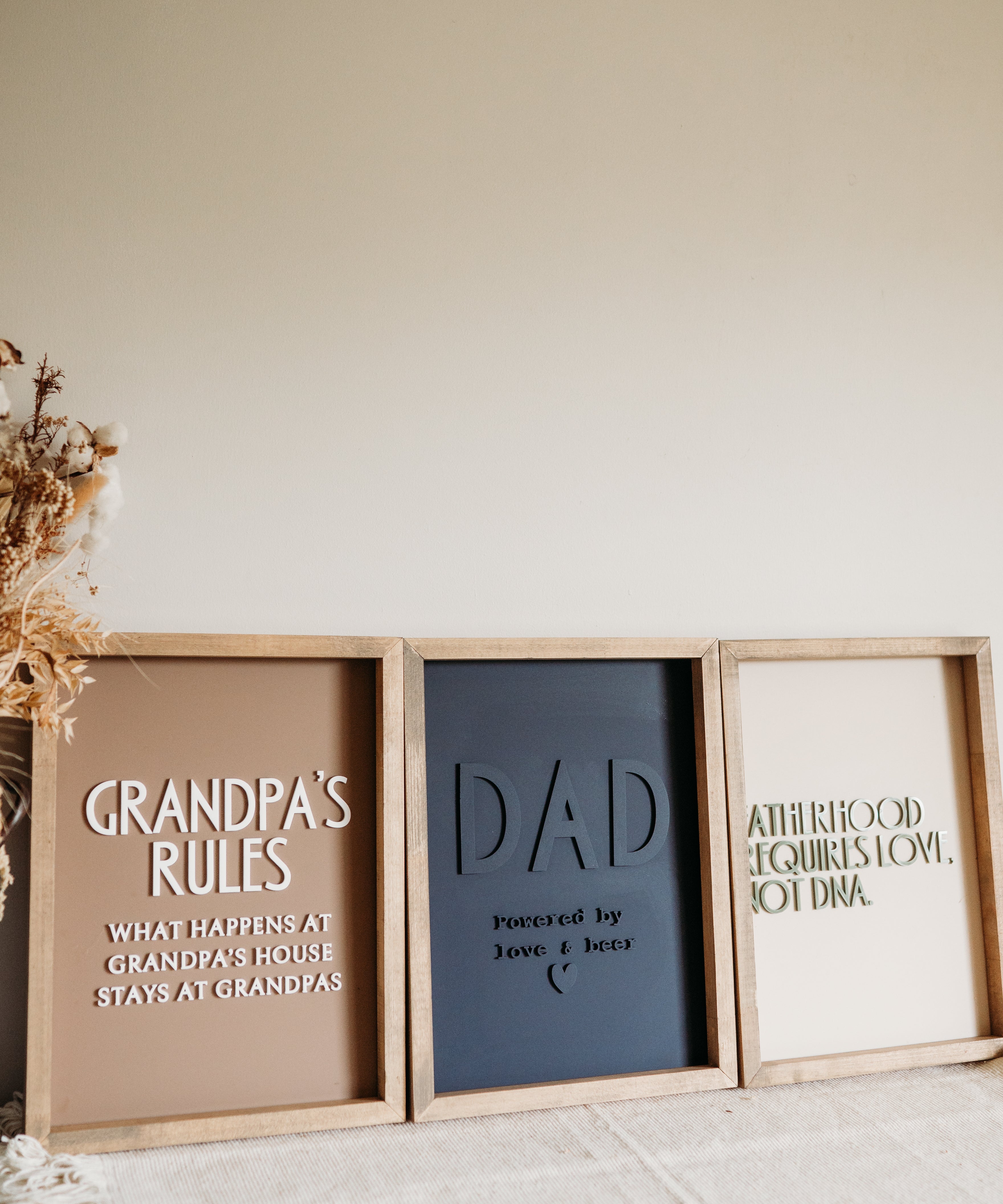 Powered By Love & Beer Keepsake Frame