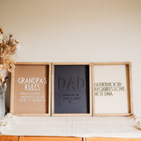 Grandparents Rules Keepsake Frame