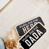 License Plate Sign