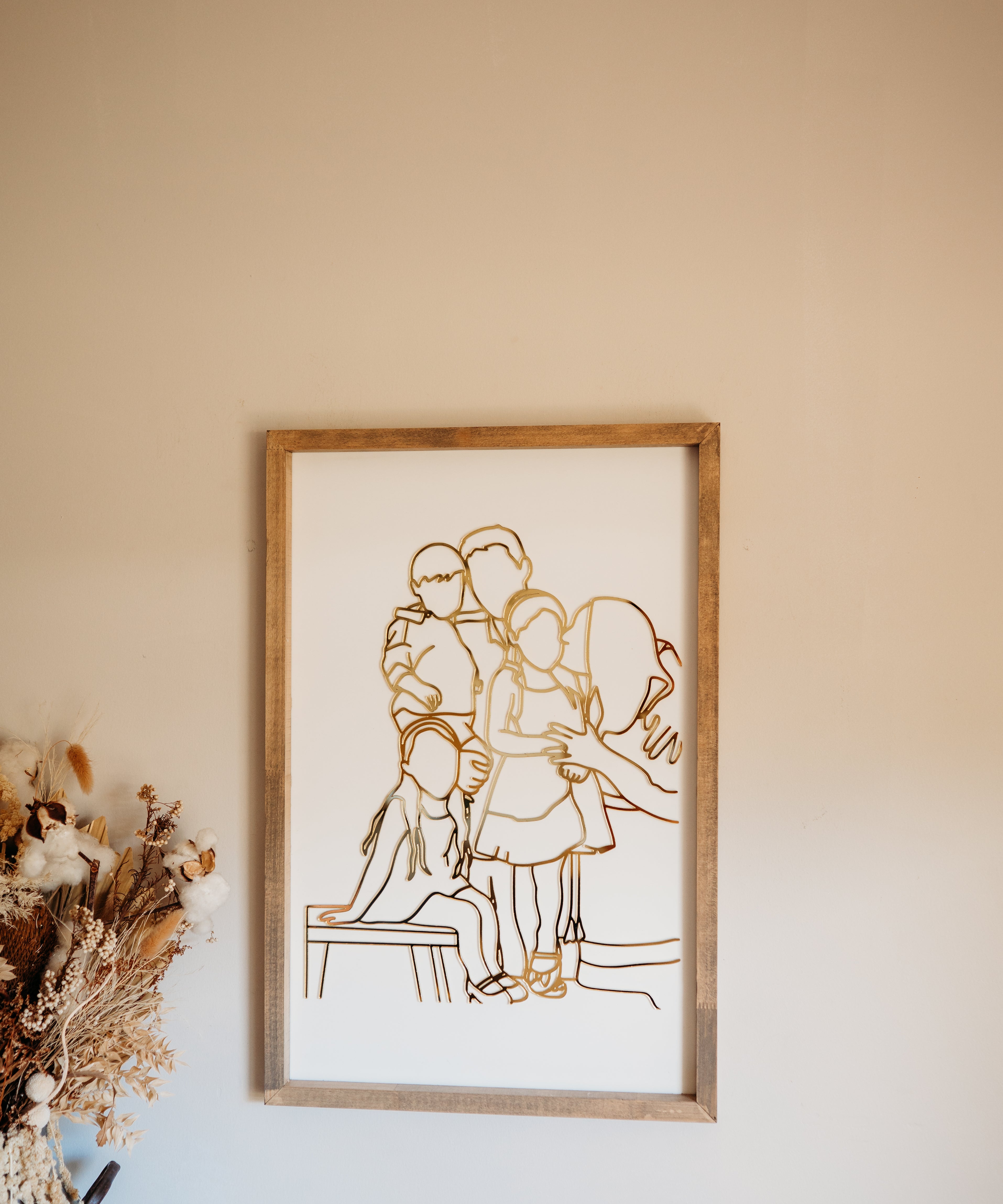 Line Art Keepsake Frame