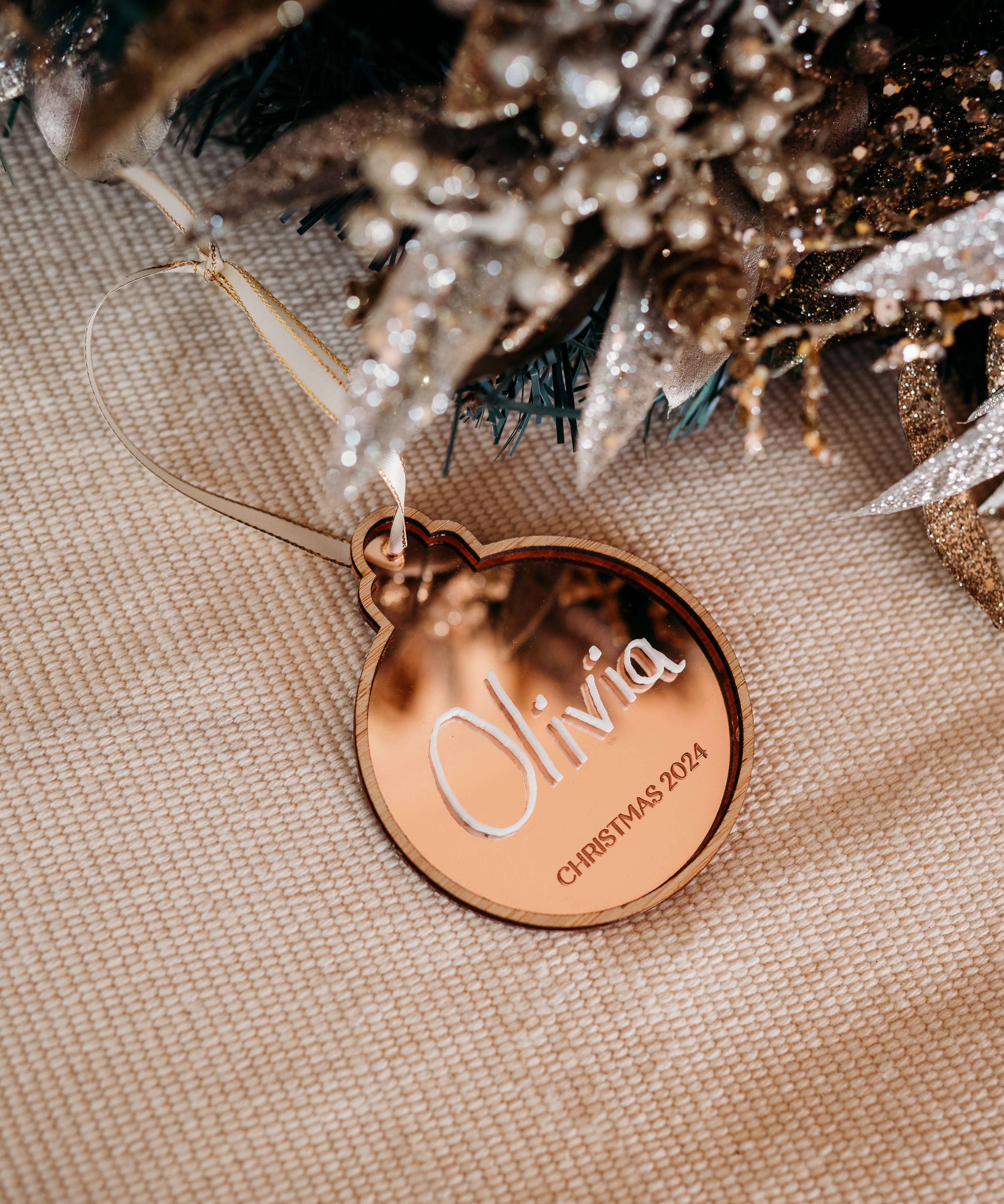 Handwriting Christmas Bauble