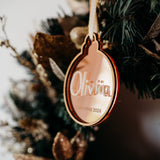Handwriting Christmas Bauble