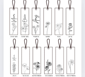 Birth Flower Bookmark