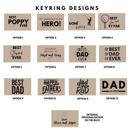 Wooden Keyrings