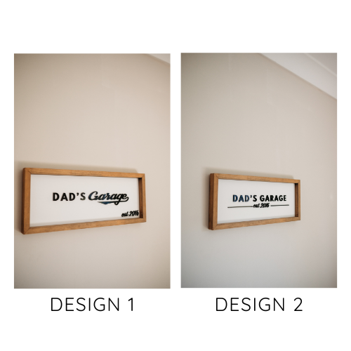 Garage Keepsake Frame