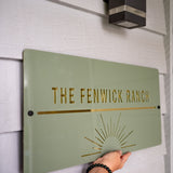 Sun Outdoor House Sign