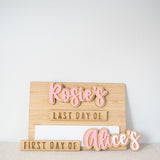 Simple School Board with Interchangeable Words