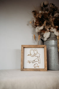 Line Art Keepsake Frame