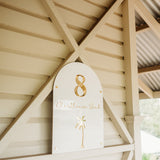 Palm Tree Arch - Outdoor House Sign