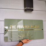 Sun Outdoor House Sign