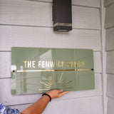 Sun Outdoor House Sign