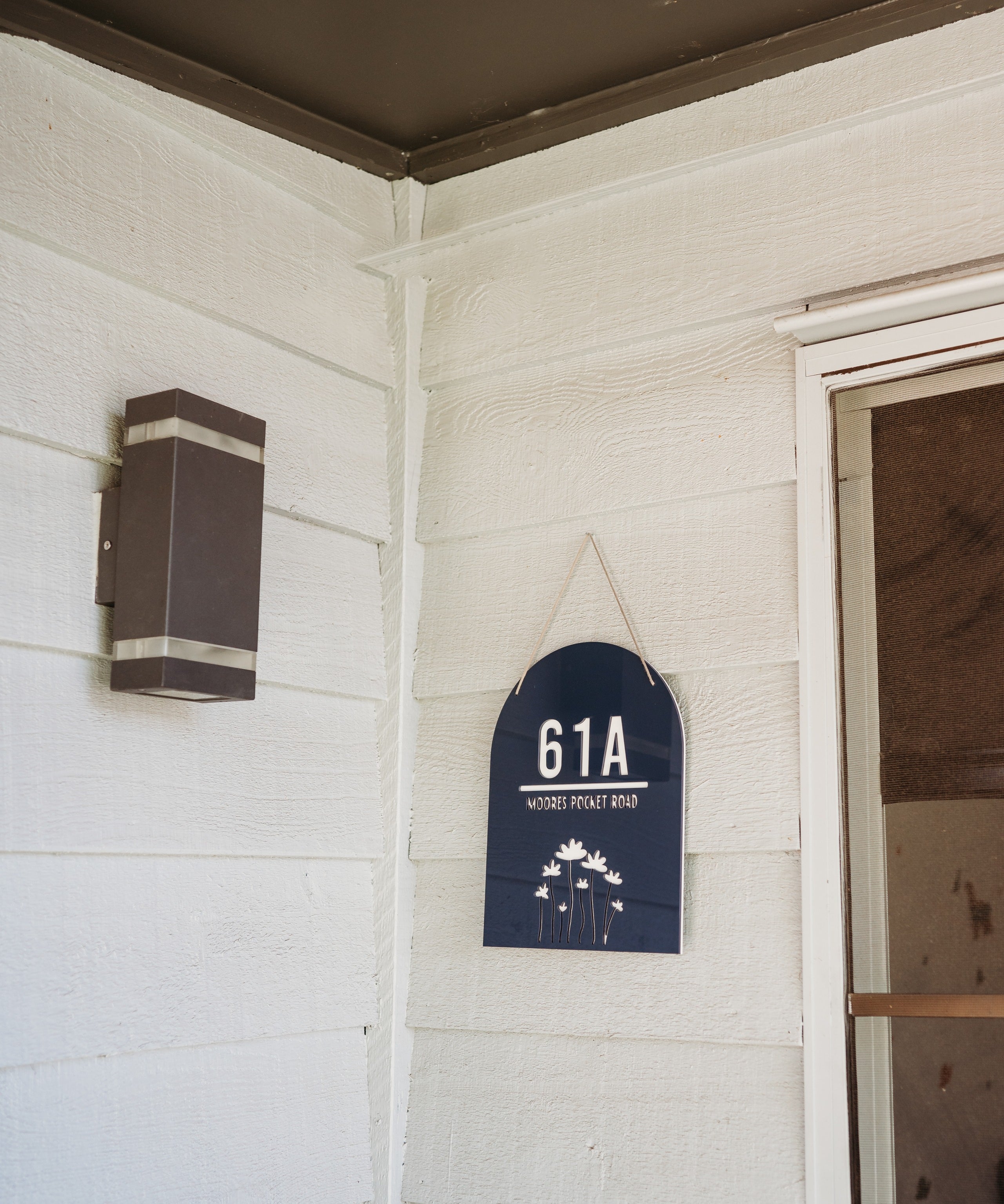 Flower Arch - Outdoor House Sign