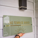 Sun Outdoor House Sign