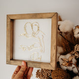 Line Art Keepsake Frame