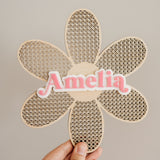 Rattan Personlised Wall Plaque