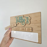 Simple School Board with Interchangeable Words