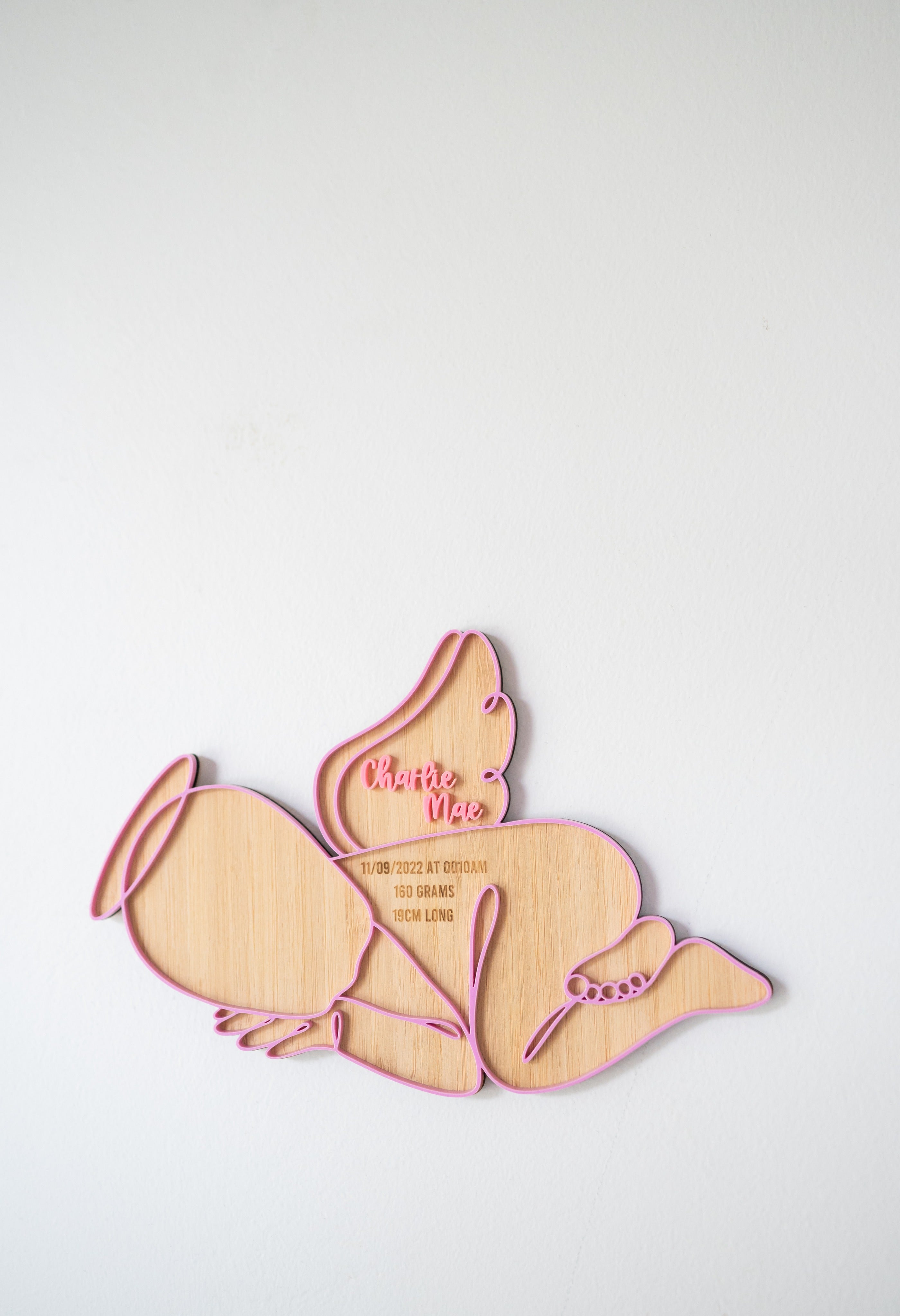 Angel Baby 1:1 Scale Plaque