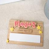 Simple School Board with Interchangeable Words