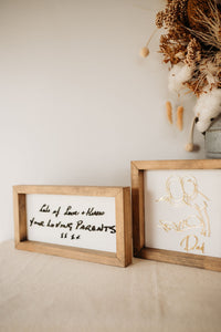 Handwriting Keepsake Frame