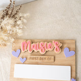 Simple School Board with Interchangeable Words