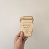 Coffee Cup Gift Card Holder